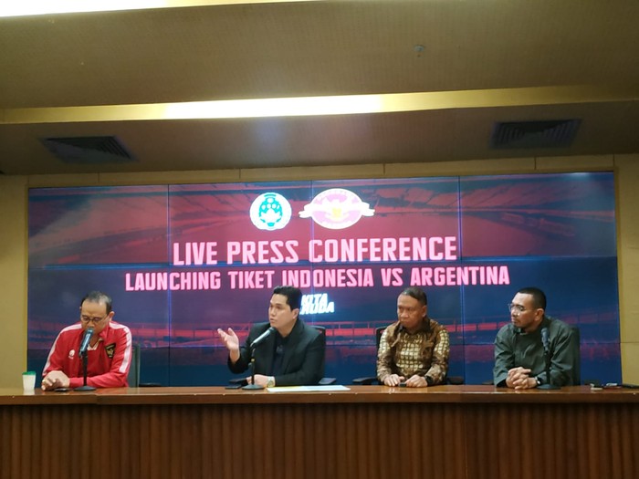 Konferensi per tiket Indonesia vs Argentina (ist)